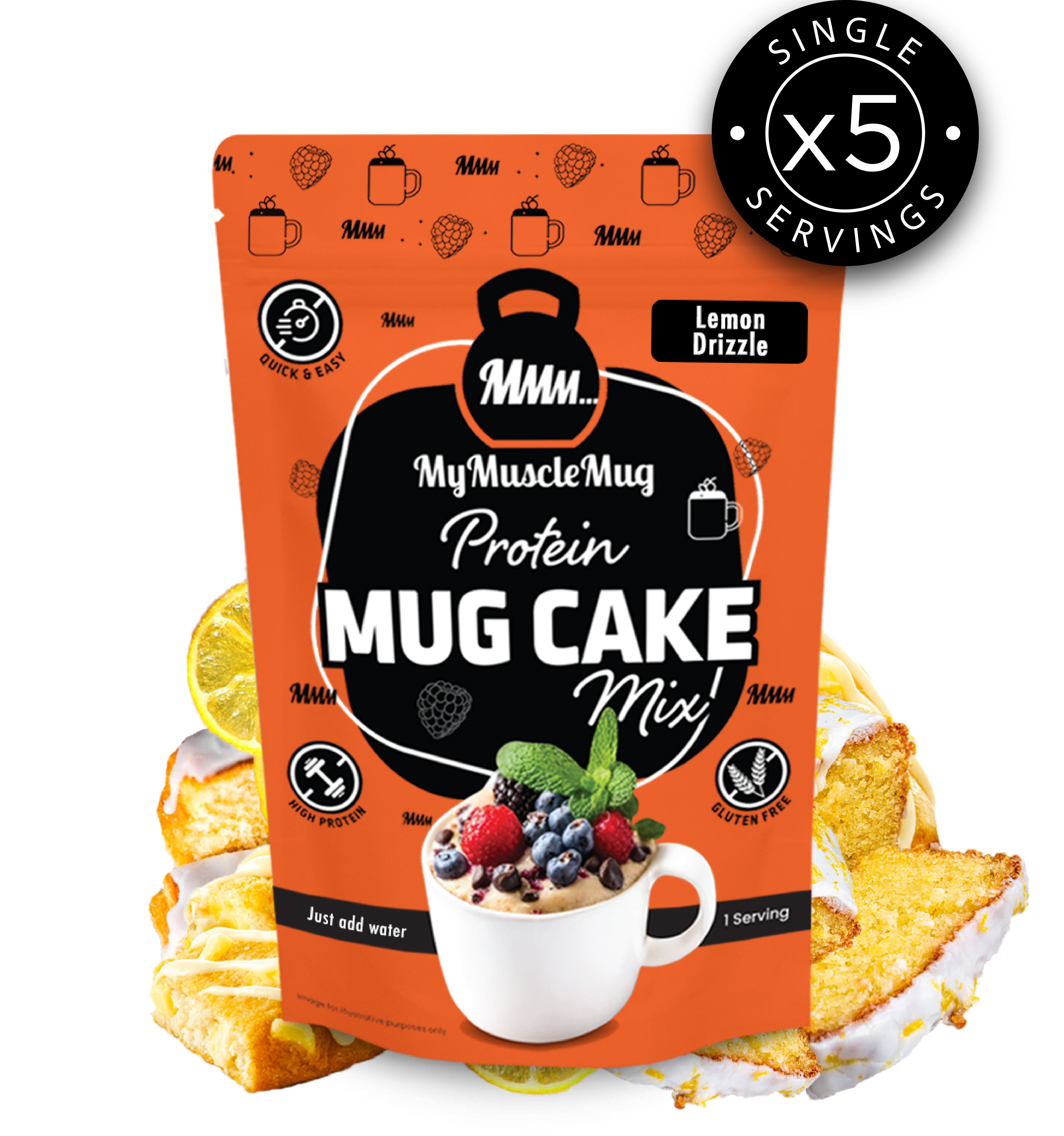 Lemon Drizzle MyMuscleMug Cake Mix