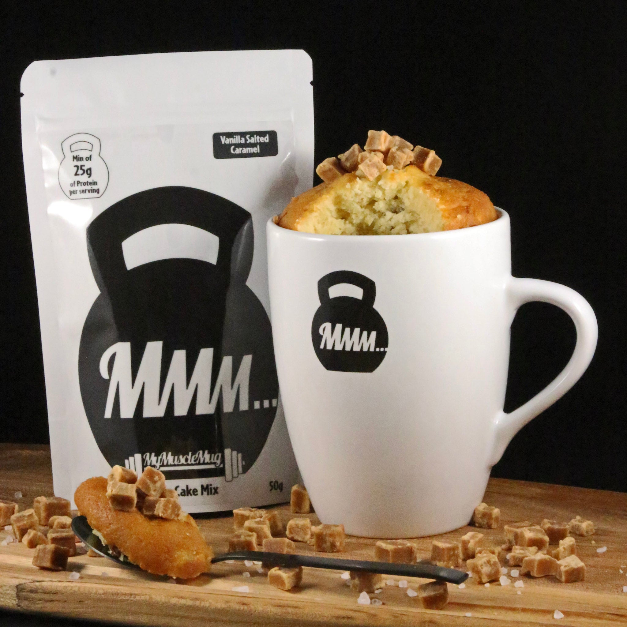 Vanilla Salted Caramel MyMuscleMug Cake Mix | Mug Cake